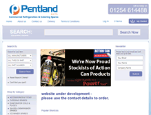 Tablet Screenshot of pentlandparts.co.uk